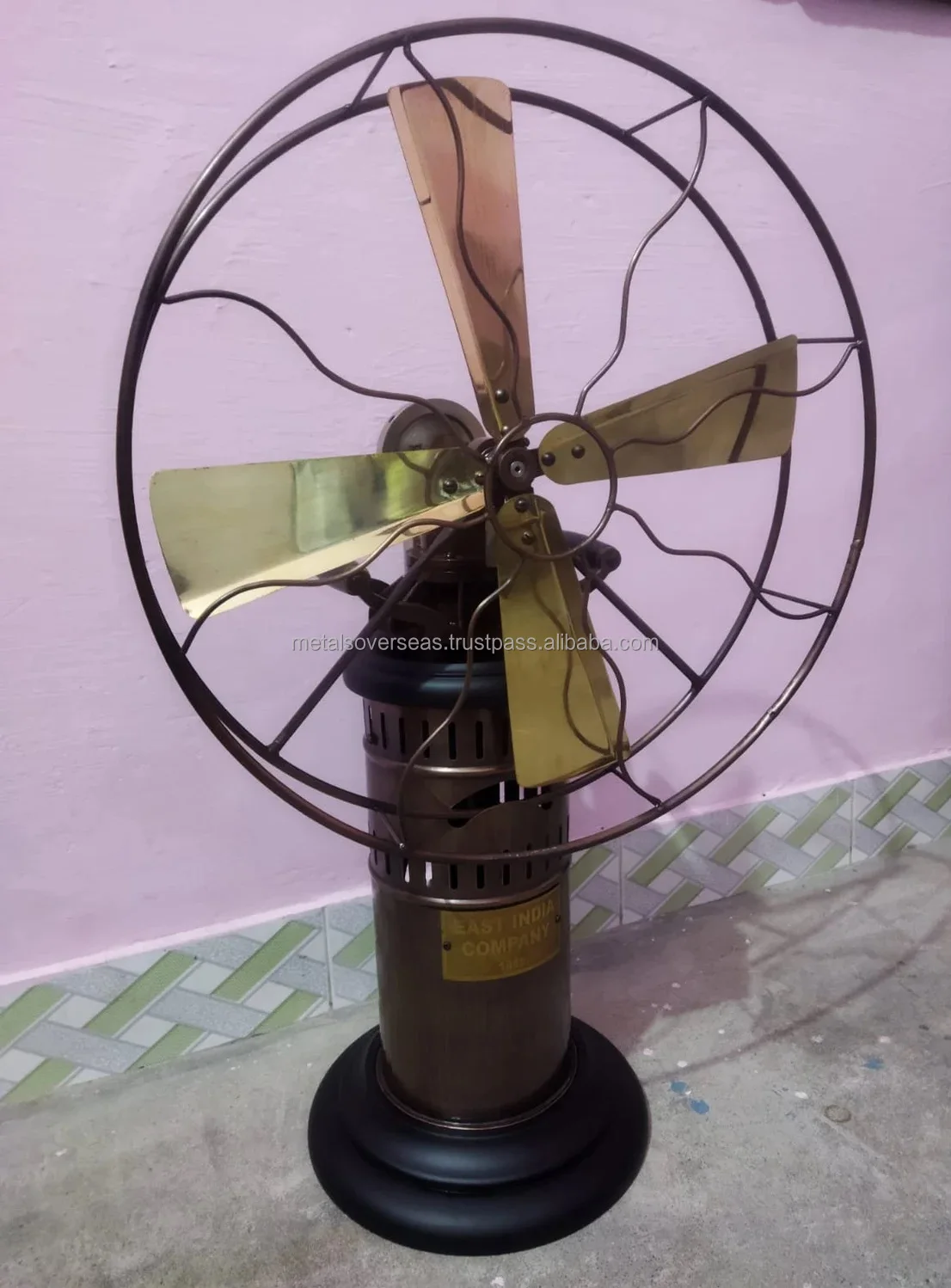 Table Fan, Brass, Metal, MOS-01425 - detail 12