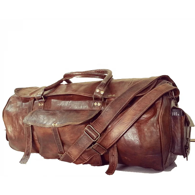 Latest Design 100 Pure Leather Travel Bag With Multi Function Luggage