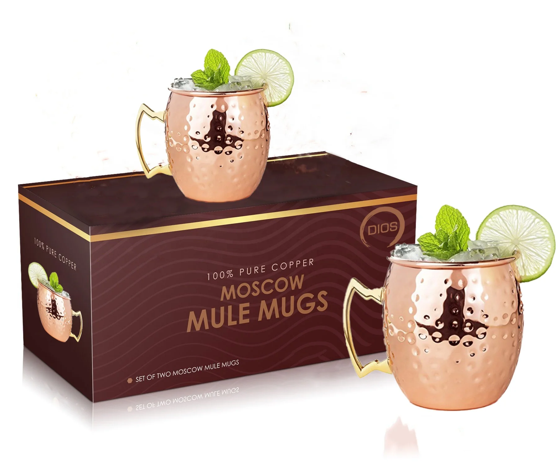 Moscow Mule Copper Mugcapacity (16 Oz) Capacity,With Brass Handles