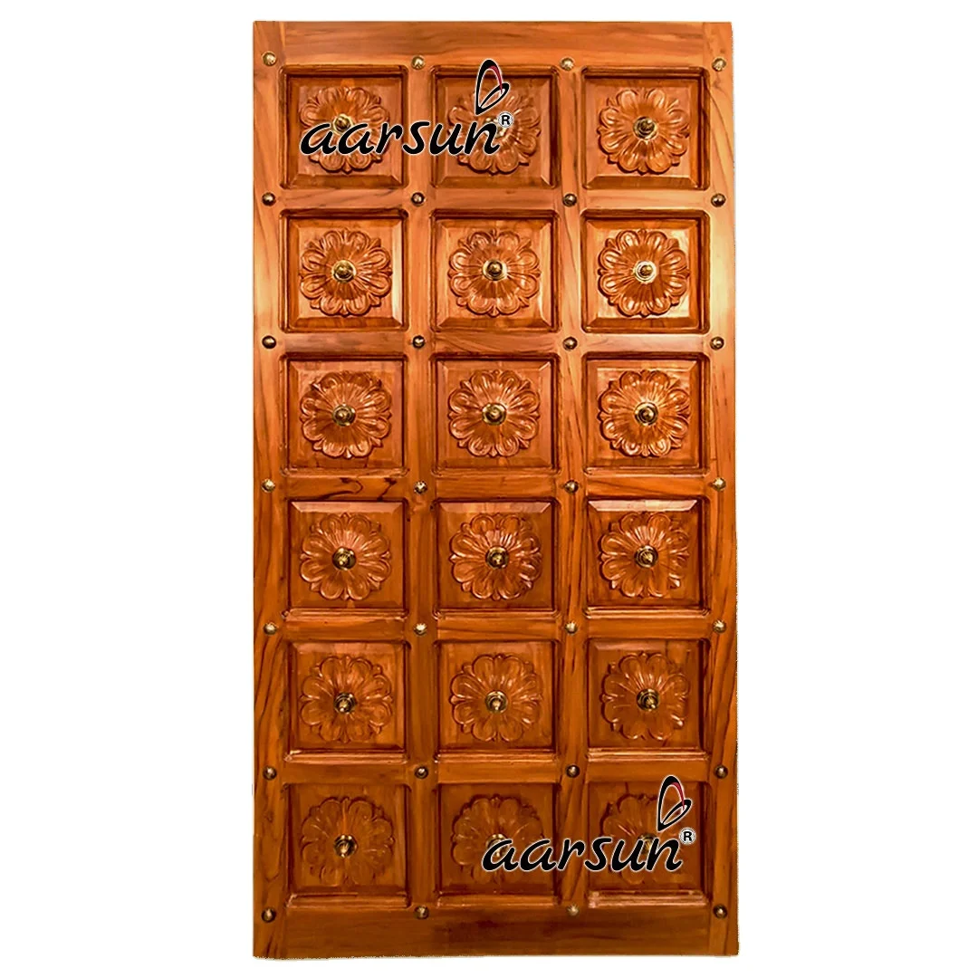 Wooden Full Handcrafted Indoor Main Door With Premium Quality Wood At ...