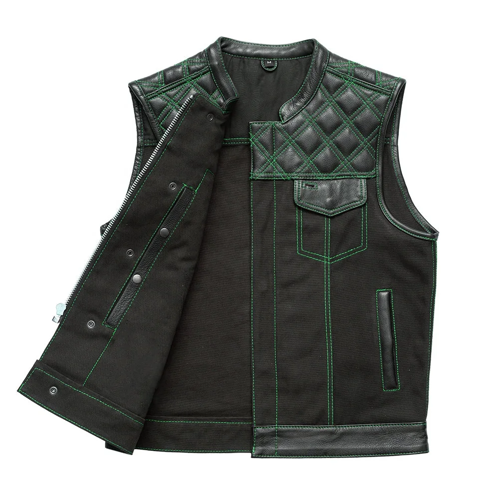 New 2023 Custom Designed Motorbike Vest Premium Quality Leather Motorcycle Vest For Bikers Buy 