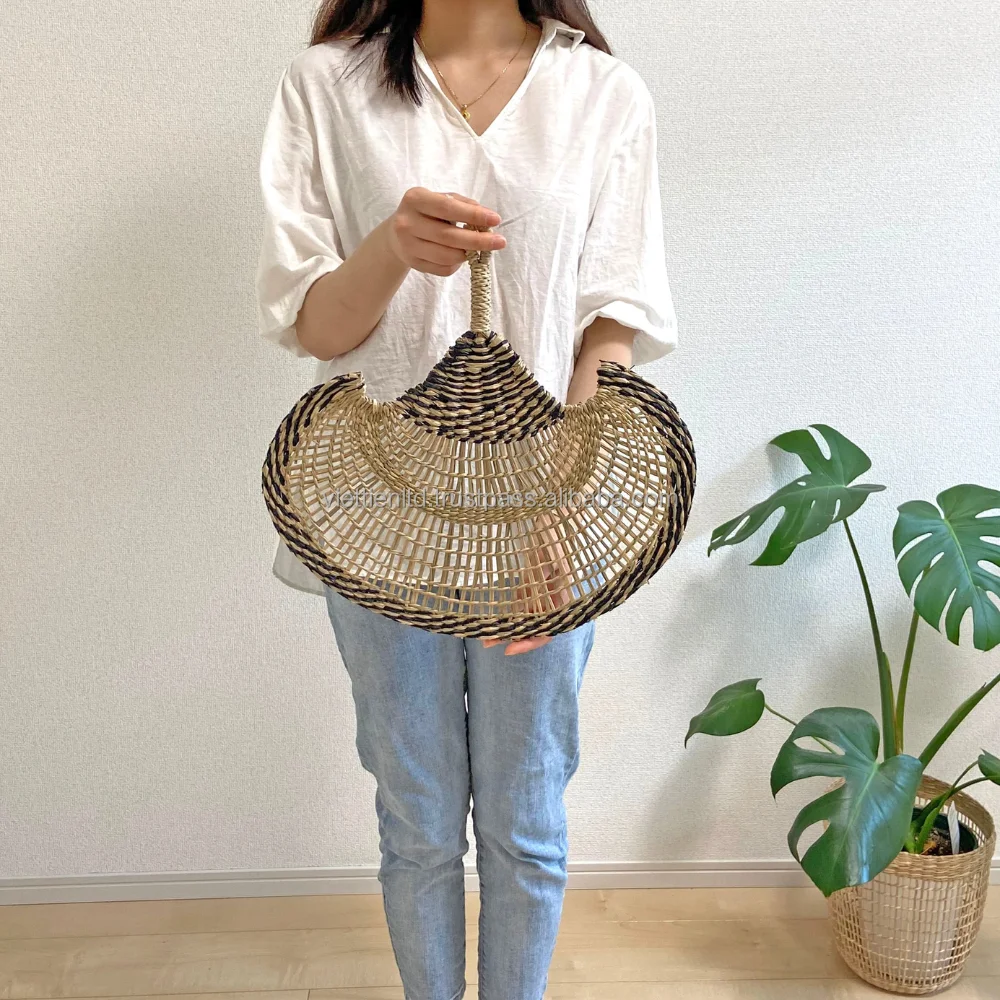 Vintage Seagrass Fan Wall Decor,Hanging Seagrass Wall Fans Decor In