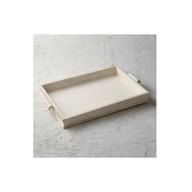 Wooden Rectangular Tea Tray Solid Wood Serving And Decorative Trays For