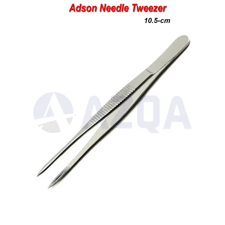 Stainless Steel Manual Micro Surgical Adson Needle Tweezers Dressing ...