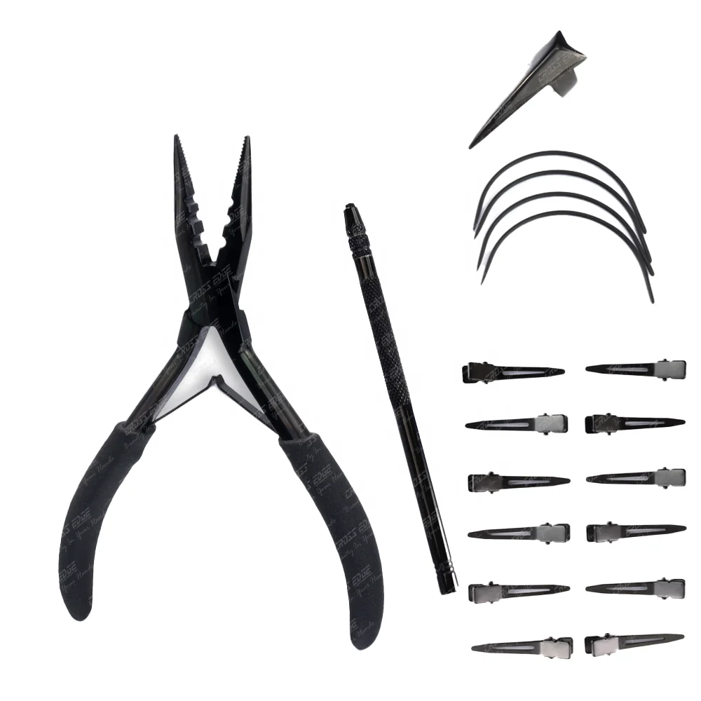 Professional Hair Extension Tools Hair Extension Pliers Sets Kit Hot ...