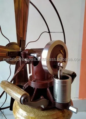 Table Fan, Brass, Metal, Iron - detail 4