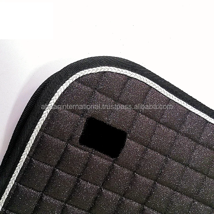 Horse Equine Sparkle Fabric Horse Saddle Pad With Crystal Horse Glitter