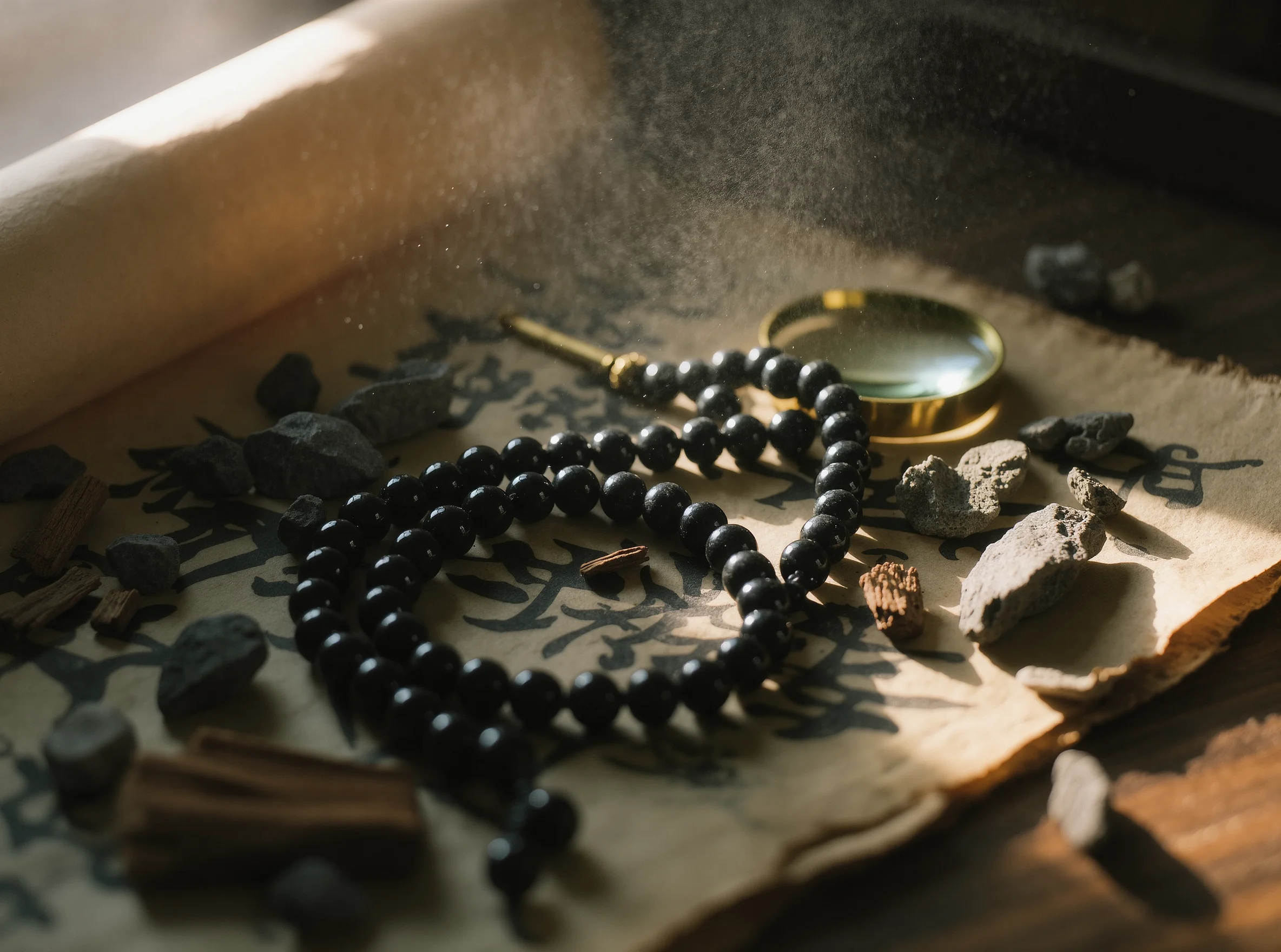 The Altar of Time: Why Ancient Stones Ground the Modern Soul 2 Ancient Stones by Yuano: Sacred obsidian relics on an altar of time illuminated by dawn