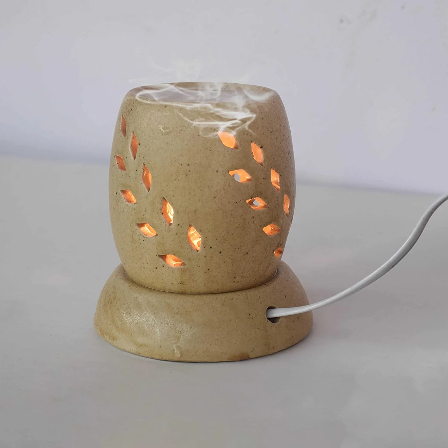 Pure Source India Ceramic Electric Aroma Diffuser Oil Burner/oil Warmer
