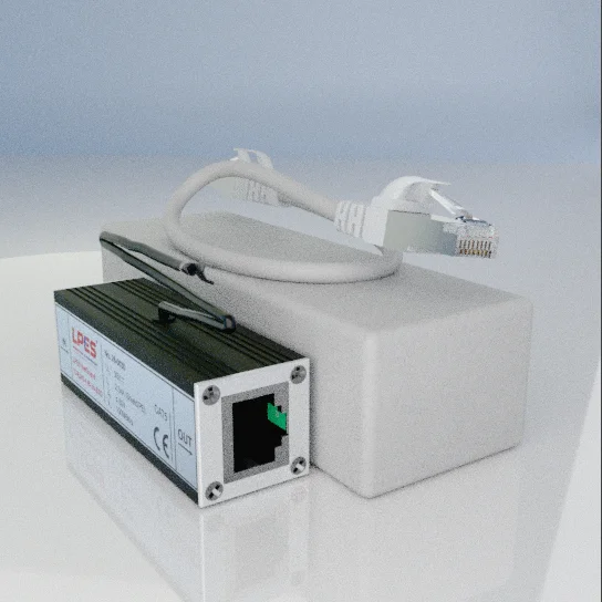 Network Cable RJ45 Cat5 Ethernet Inline Protection Device POE Lightning ...