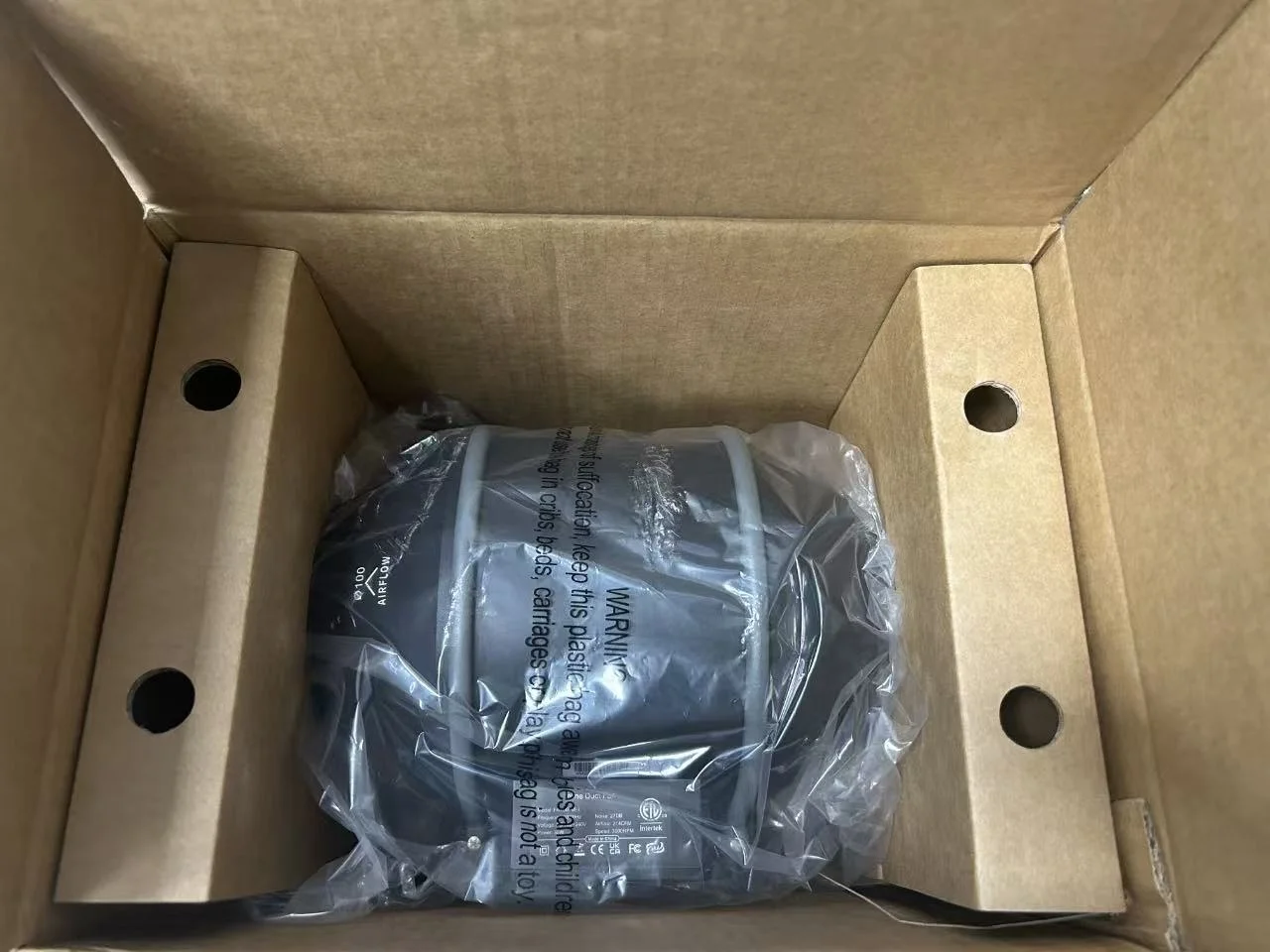 Inline Duct Ventilation Fan, Centrifugal, HVAC, Plastic - detail 6