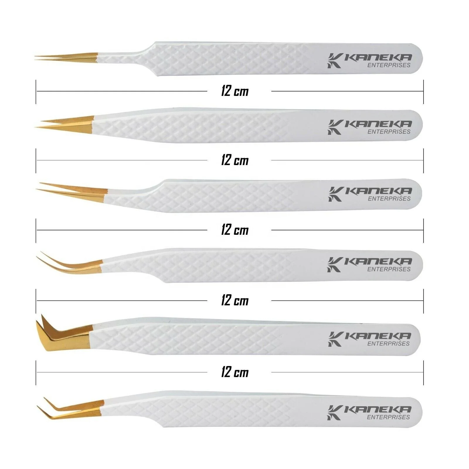 Custom 90 Degrees Tweezers For Eyelash Extension Fiber Tip Lash Volume