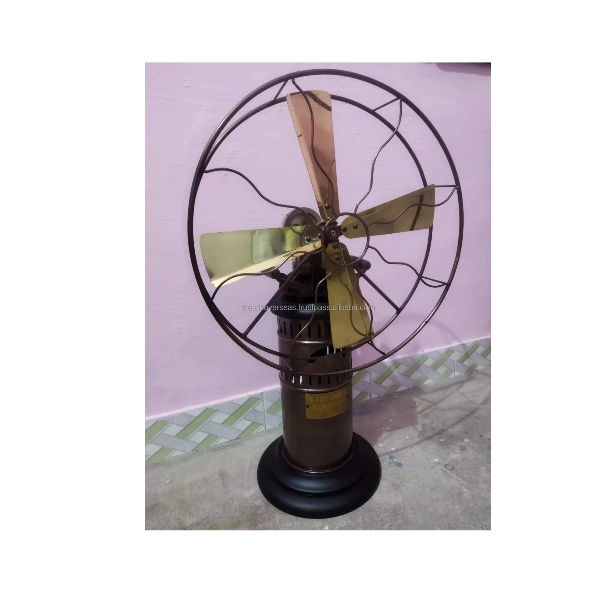 Table Fan, Brass, Metal, MOS-01425 - detail 2