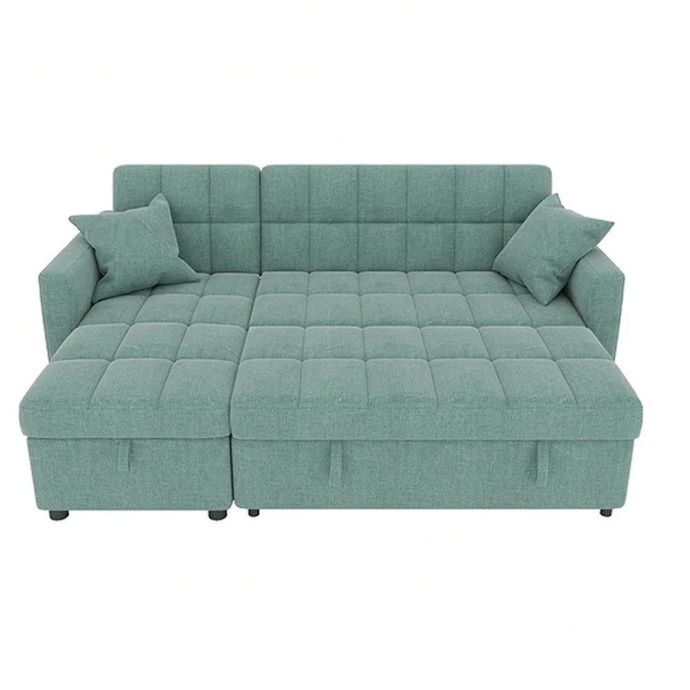 Lshaped Sectional Sofa Bed Pullout Sleeper With Storage Chaise For