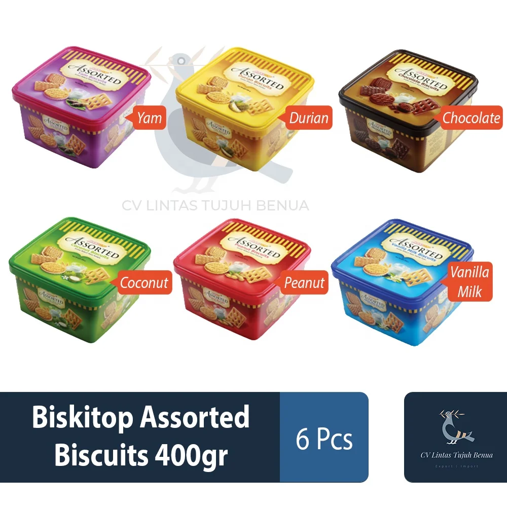 Biskitop Assorted Biscuits 400gr Chocolate Flavor Sweet Assorted