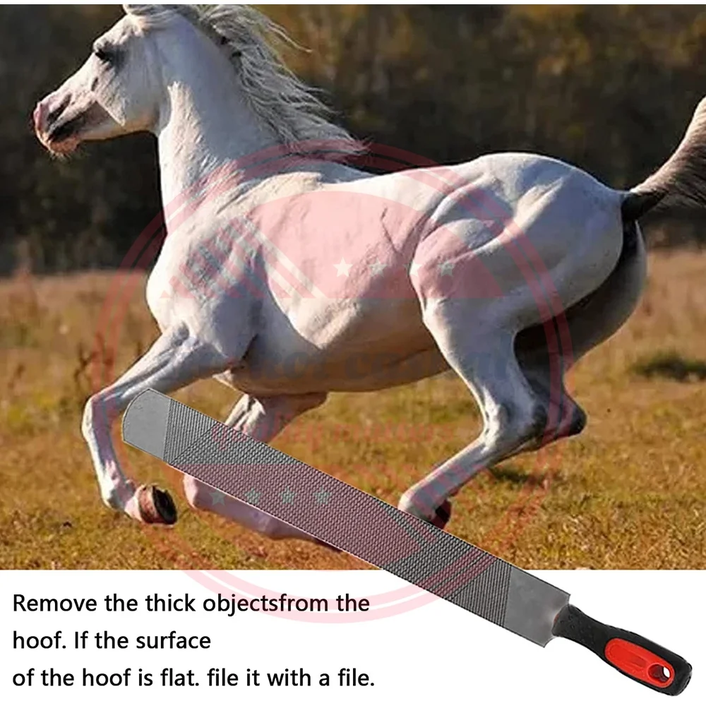 8pcs/set Horse Farrier Hoof Trimmer Tool Kit,16 Inch Horseshoe Pliers Nipper,Rasp Hoof Cutter