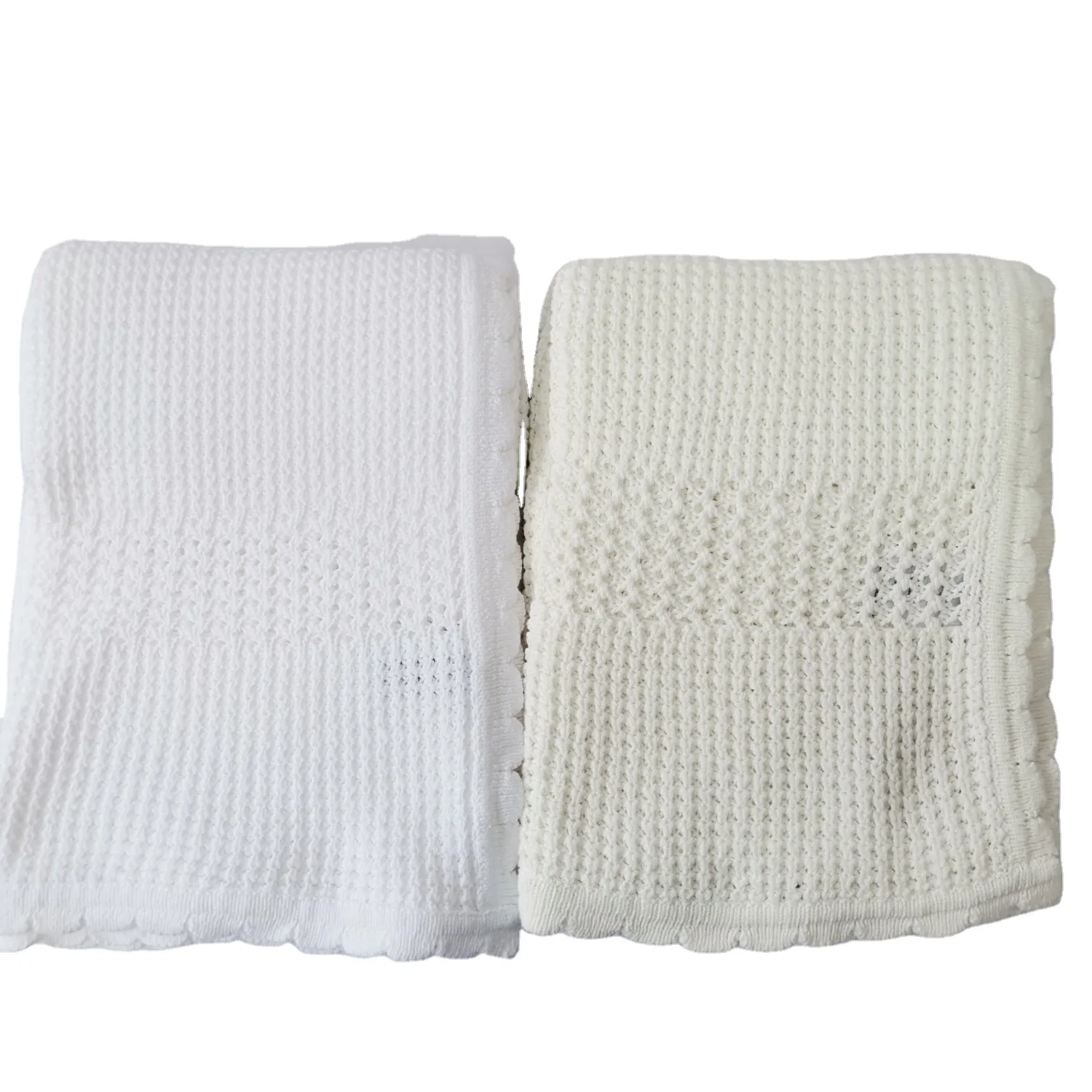 Wholesale Premium Quality Cellular Blanket 100 Cotton Waffle Baby