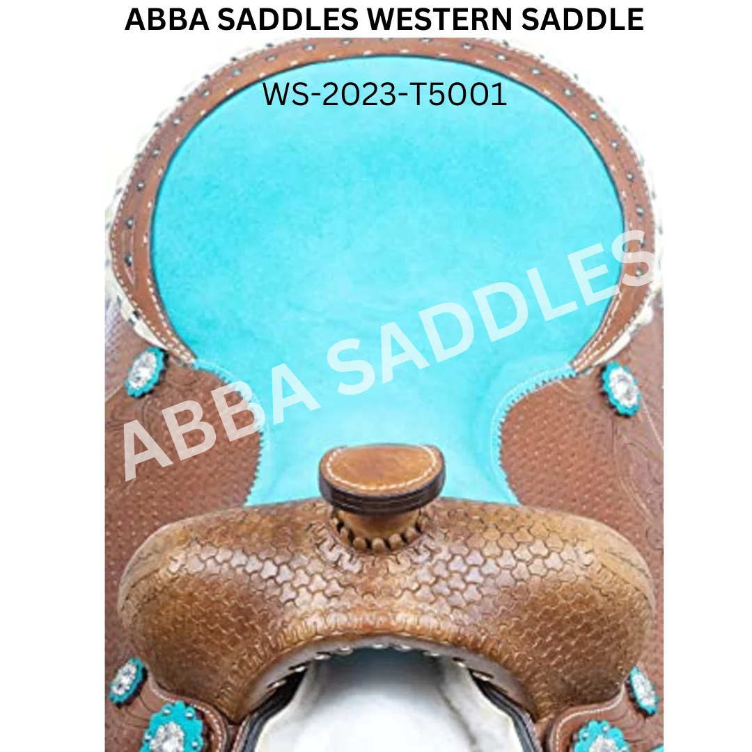 Western Carved Roping Trail Horse Saddle Handmade Horse Western Saddle