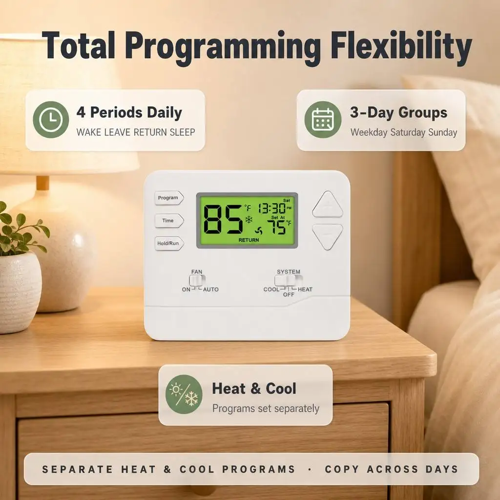 Energy Saving with Filter, 7-Day, HVAC - detail 2