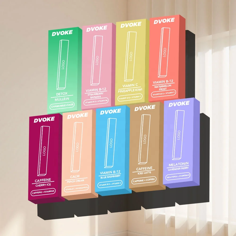 Dvoke Natural Formulas Flat Herbal Diffuser Stick with Extracts of Mullein,  Pure Puffi Air Herbal Diffuser Pen with Smoke