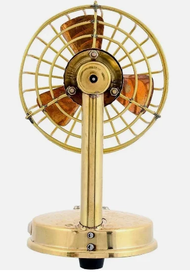 Desk Air Cooling Fan, Brass - detail 6