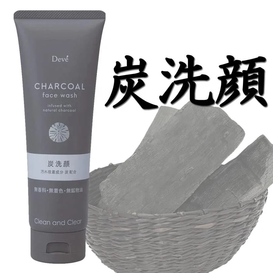 Made In Japan Deve Charcoal Facial Wash Foam 170g Containing W