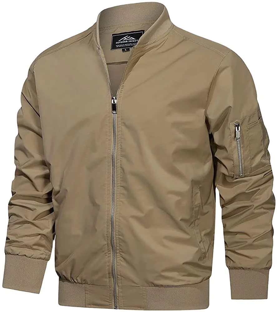Premium Quality Men's Jackets-windproof Bomber Jacket Full Zip Winter ...