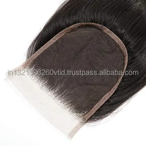 Swiss Lace Closures Wholesale Pre-plucked Virgin Raw Human Hair 4x4 5x4 ...