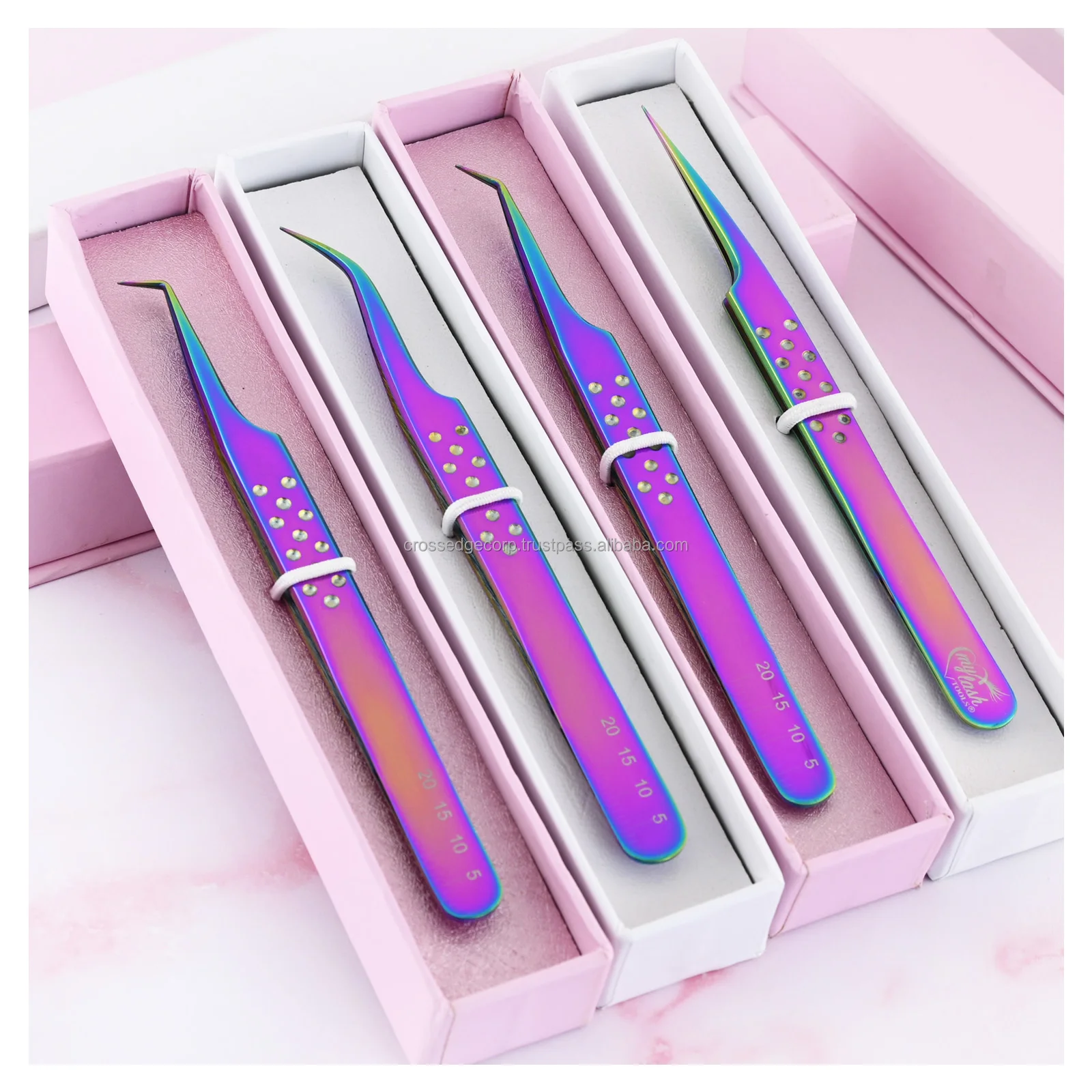 Professional Eyelash Extension Tweezers Best Fiber Tips For Perfect