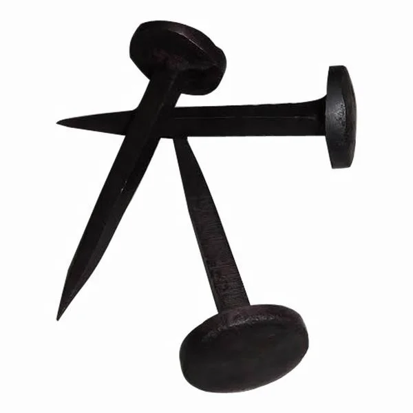 Hand Handmade Traditional Old Antique Wrought Iron Fancy Nail