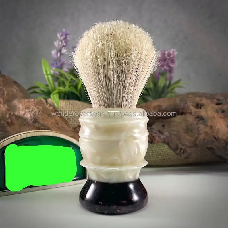 Black Copper And Cream Colour Highest Quality Shaving Brush By Wonder Overseas Buy Resin