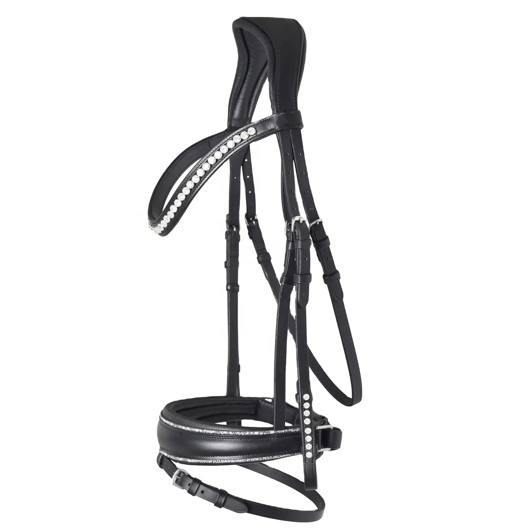 Exclusive Horse Leather Bridle With Soft Padded Nose Part And ...