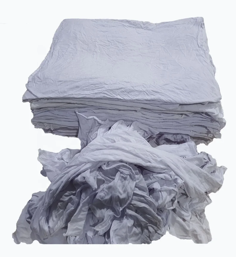 A Grade Wash White Knit Wiping Rags For Cleaning From Bangladesh Oil