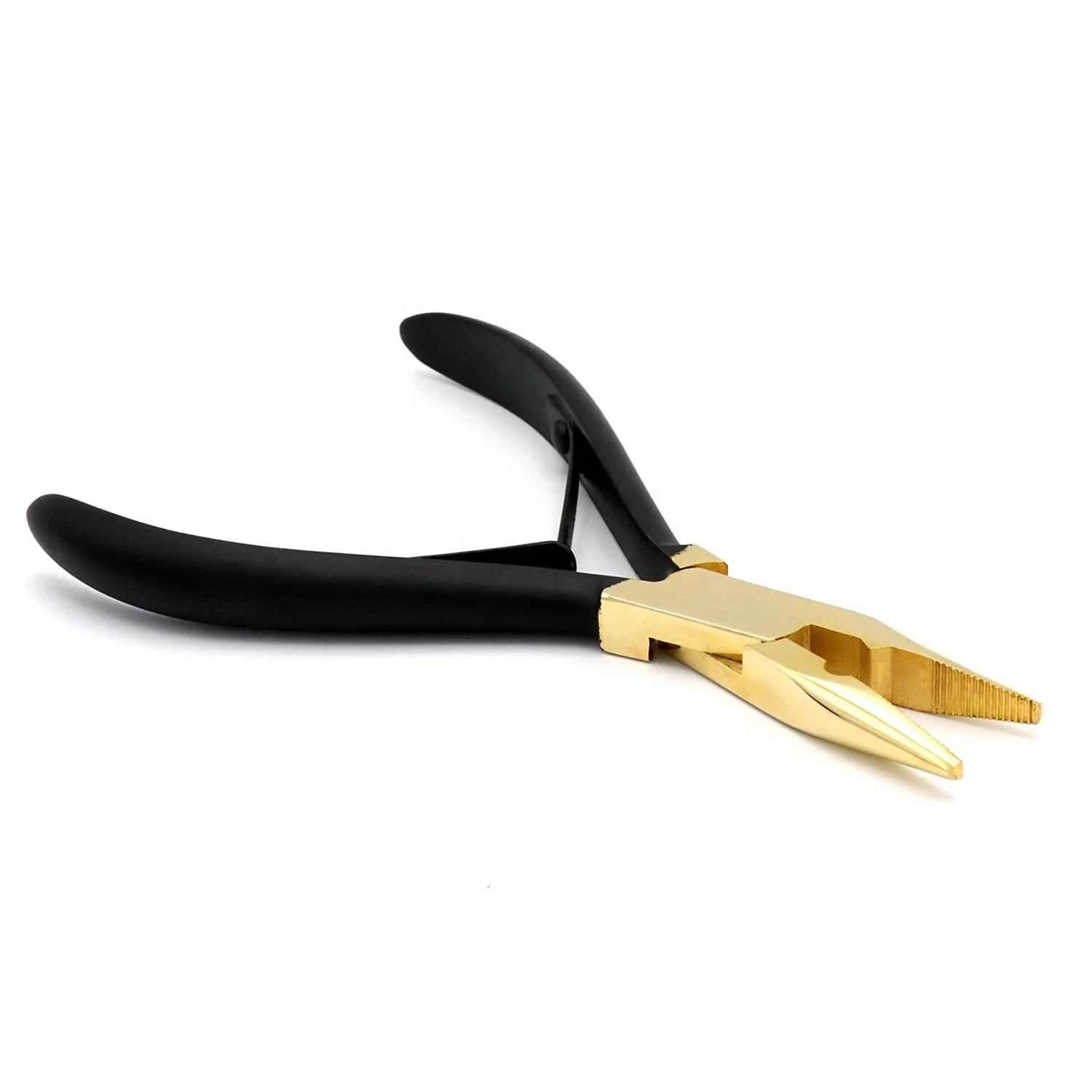 Black And Gold Professional Hair Extensions Tools Kit Loop,Chain Hook