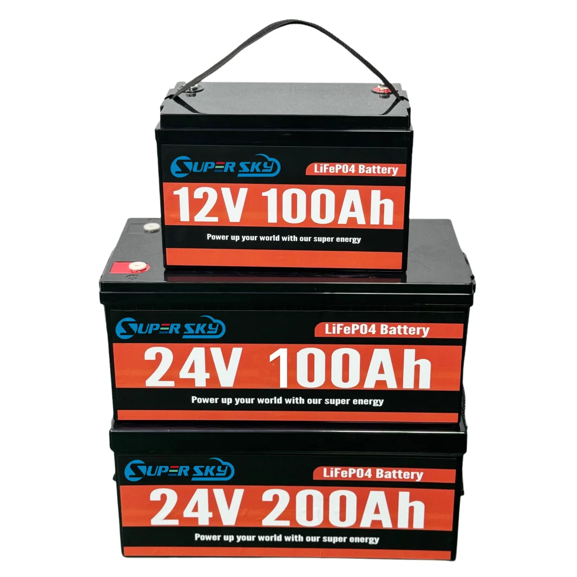 12V 100Ah LiFePO4 battery mounted in an RV battery bay with clean wiring and ventilation