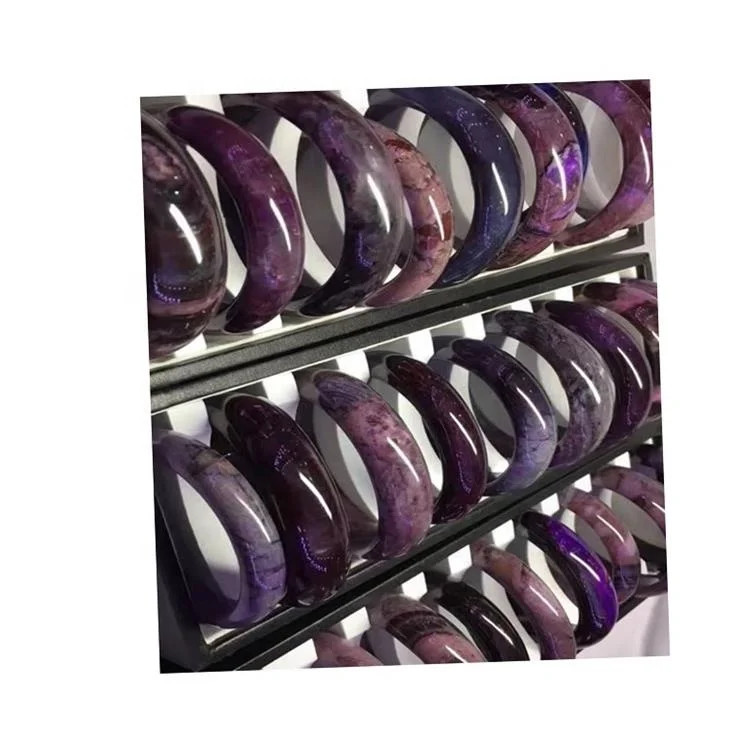 天然含糖手镯大量数量做批发一个含糖宝石紫色翡翠翡翠宝石手镯正品圆形圆形手镯 Buy 自然sugilite手镯土方量进行 大规模之一sugilite紫色翡翠宝石手镯真正圆圆的手链 促销产品小批量 定制包装数量少