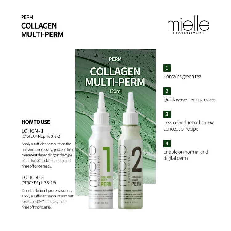 [mielle Professional Korea] Collagen Multiperm 120ml + Neutralizer