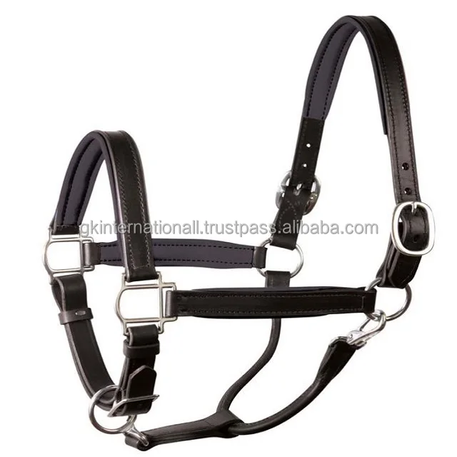 Anatomic Leather Halter With Super Soft Padding And Embroidery Leather
