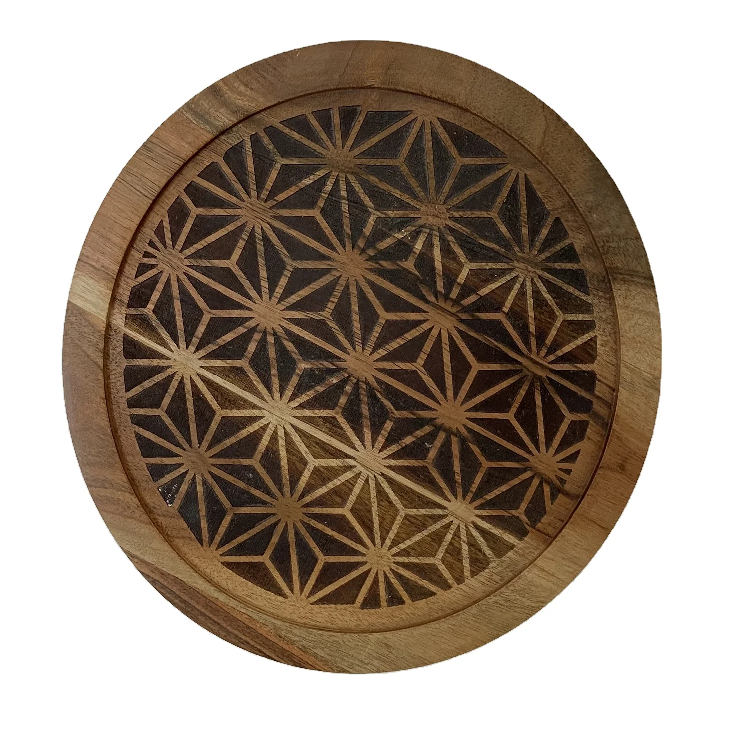 Bandeja De Servicio De Madera Personalizada De La Mejor Calidad,Plato