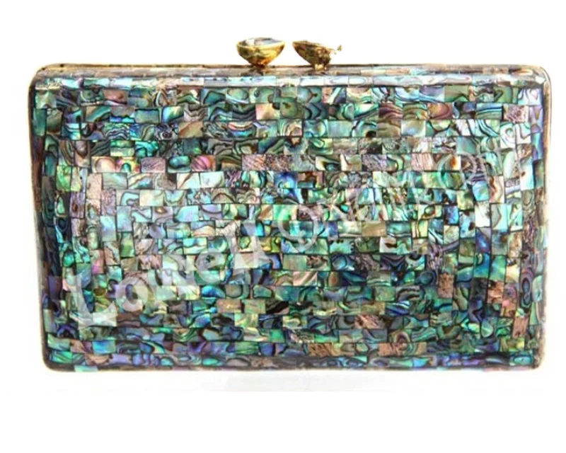 Abalone shell style store hand bag