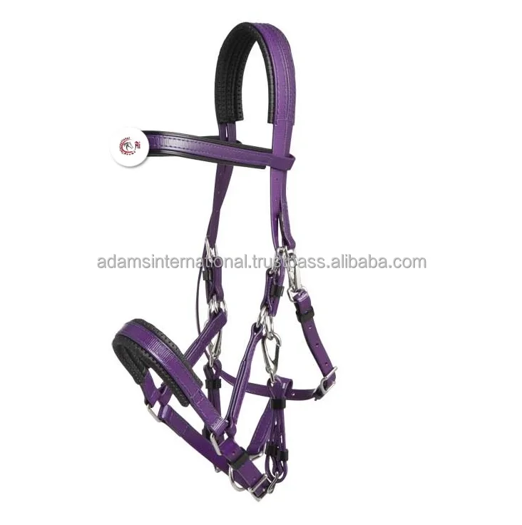 Horse Pvc Bridle With Soft Padding In Black Color Made Up Of Superb ...