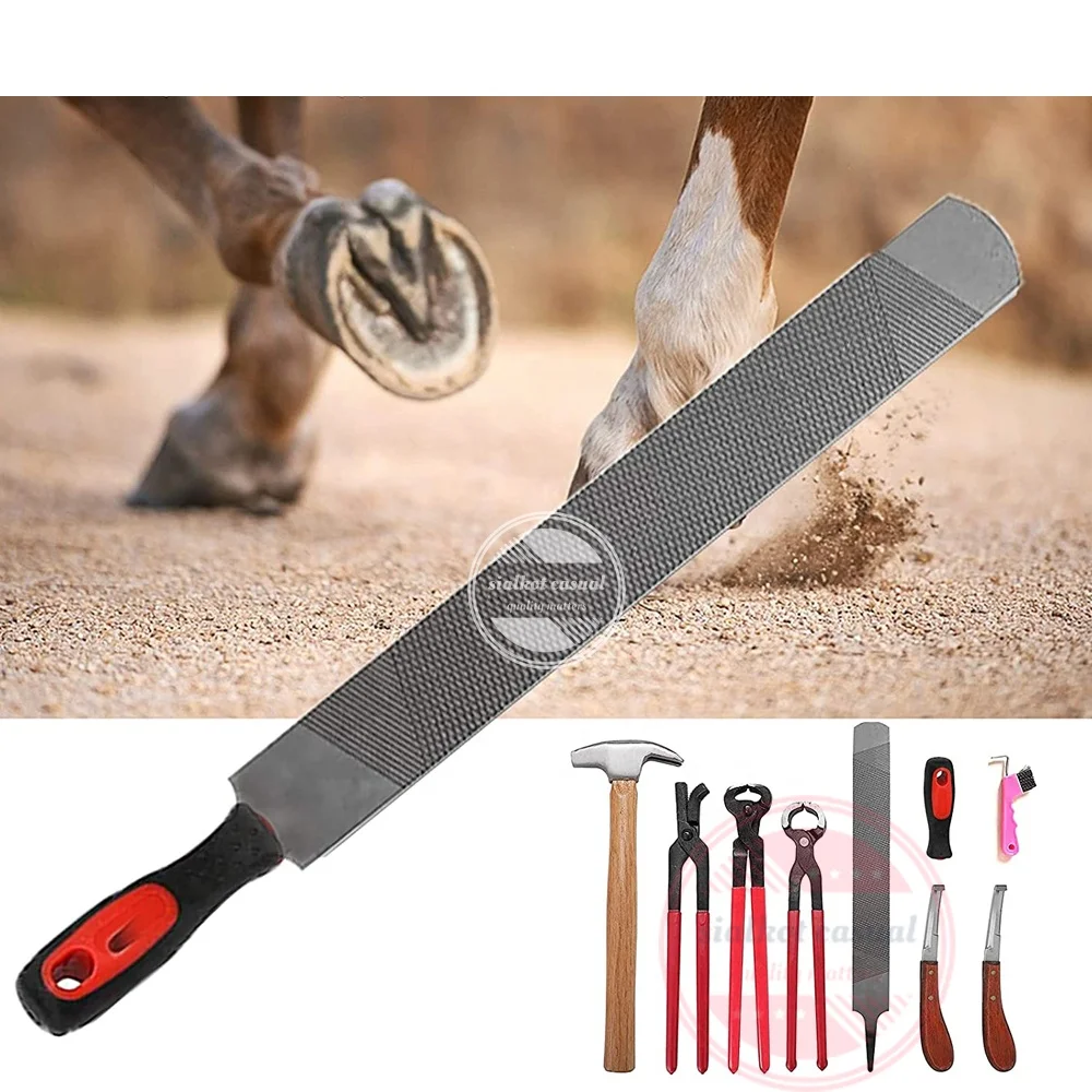 8pcs/set Horse Farrier Hoof Trimmer Tool Kit,16 Inch Horseshoe Pliers