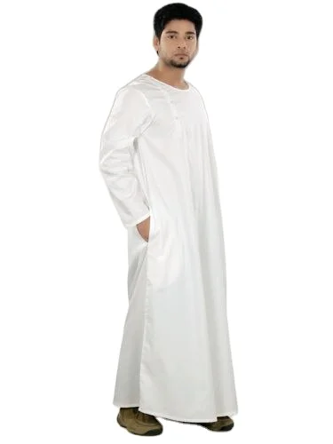 Black Suit With V Shape Design Combo Thobes Arabian Robes Of Muslim ...