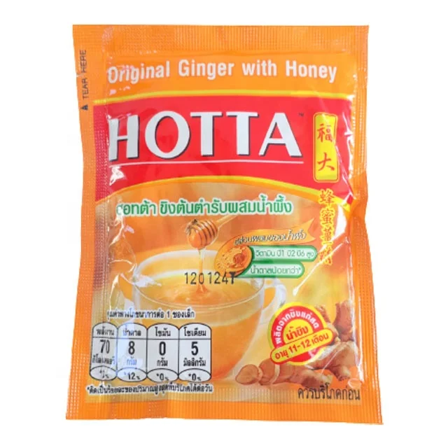 Best Selling 180g Instant Ginger Tea Powder Honey Flavor Sachet Hotta