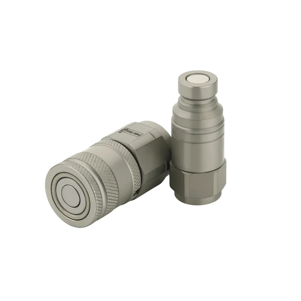 Female Hydraulic Quick Release Coupling Flat Face Carbon Steel ...
