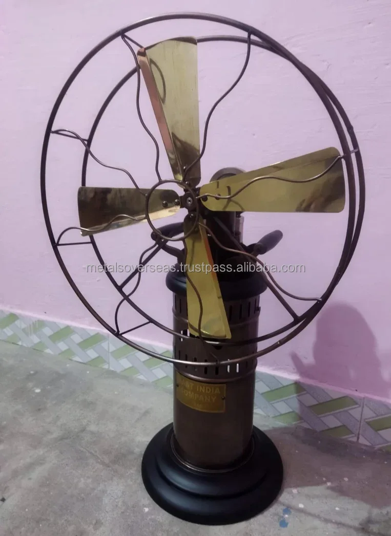 Table Fan, Brass, Metal, MOS-01425 - detail 4