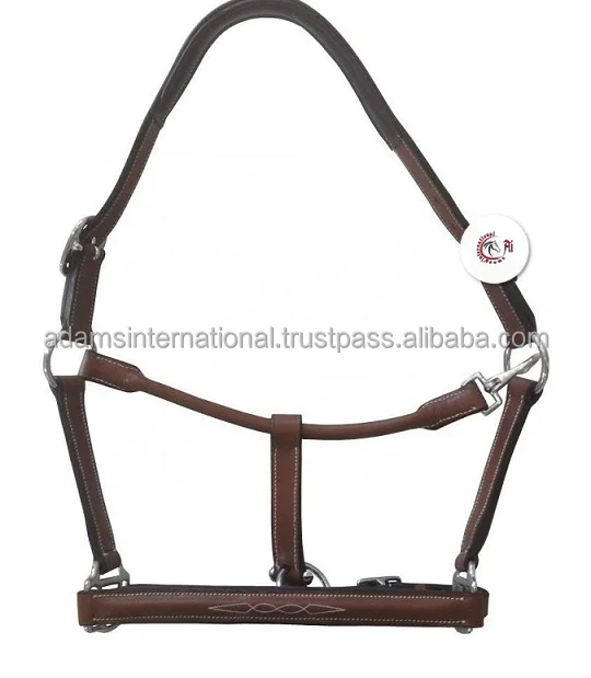 Best Quality Horse Leather Halter Composed Of Best Quality With Brass Buckle Fitting Horse