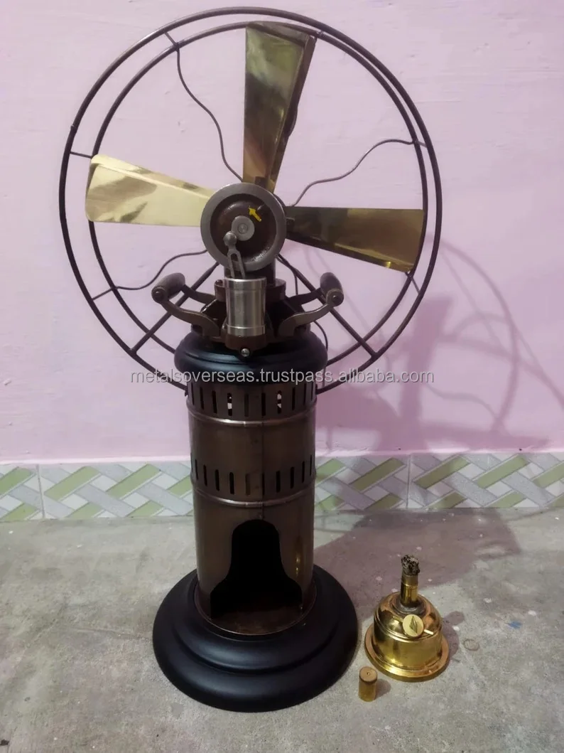 Table Fan, Brass, Metal, MOS-01425 - detail 8