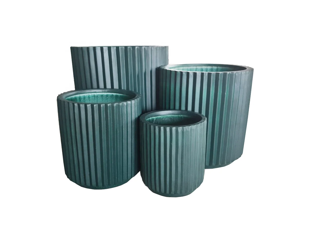 High Quality Home Decoration Poly Fiberglass Flower Pots With Mosaic Flower Garden Pots Planter