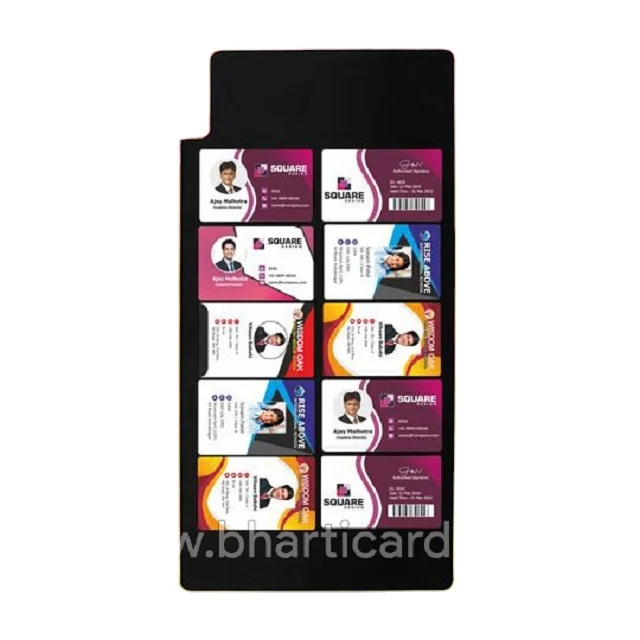 Pvc Id 10 Cards Tray Pvc Id Card Printing Machine Inkjet Manual Flatbed